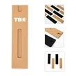 6.1"x1.6" Kraft Paper Pen Sleeves Pouch W/ Printed Ruler | https://www.bestnamebadges.com