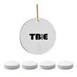 3" Christmas Ceramic Ornaments With String | https://www.bestnamebadges.com