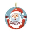 3" Christmas Ceramic Ornaments With String | https://www.bestnamebadges.com