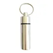 Waterproof Aluminum Alloy Pill Box Keychain | https://www.bestnamebadges.com