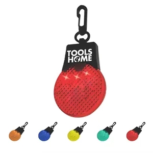 Cycling Safety Warning Led Reflector Keychain For Backpack