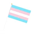 Rainbow Mini Pride Flags | https://www.bestnamebadges.com