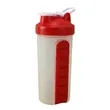 Water Bottle With 7 Days Pill Box | https://www.bestnamebadges.com