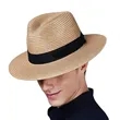 Straw Panama Hat | https://www.bestnamebadges.com