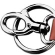 Leatherette Burnished Plate Keychain | https://www.bestnamebadges.com