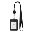 Retractable Badge Reel Lanyard W/ Back Card Holder | https://www.bestnamebadges.com