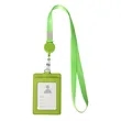 Retractable Badge Reel Lanyard W/ Back Card Holder | https://www.bestnamebadges.com