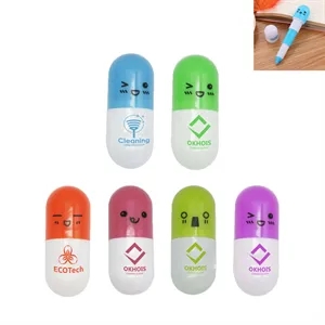 Colorful Capsule Shaped Ballpoint Pen with Custom Logo
