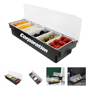 Six Grids Bar Condiment Caddy