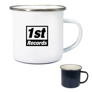 Custom Logo Stainless Steel Rim Enamel Mug