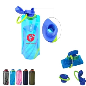 Folding Plastic Carabiner Collapsible Travel Water Bag