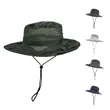 Wide Brim Mesh Sun Bucket Hat | https://www.bestnamebadges.com
