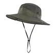 Wide Brim Mesh Sun Bucket Hat | https://www.bestnamebadges.com