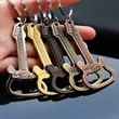 Metal Guitar Shape Key Chain | https://www.bestnamebadges.com