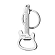 Metal Guitar Shape Key Chain | https://www.bestnamebadges.com