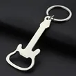 Metal Guitar Shape Key Chain | https://www.bestnamebadges.com
