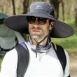 Wide Brim Bucket Hat With Neck Flap | https://www.bestnamebadges.com