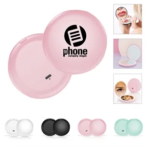 Handheld LED Makeup Mirror 2X Magnifying