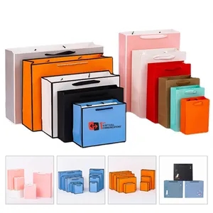 Custom Cardboard Paper Grocery Bags With Handles