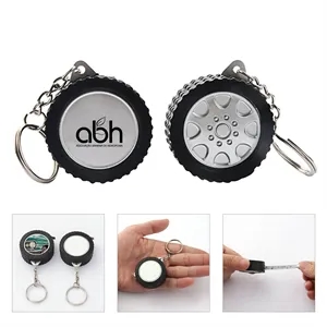 Mini Tyre Tape Measure Keychain Ruler