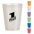 16 Oz. Frosted Translucent Plastic Stadium Cup | https://www.bestnamebadges.com