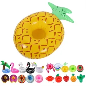 Inflatable Pineapple Pool Float Drink Holder