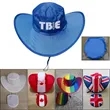 Foldable Cowboy Hat W/Pouch | https://www.bestnamebadges.com