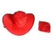 Foldable Cowboy Hat W/Pouch | https://www.bestnamebadges.com