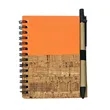 Kraft Wood Grain Spiral Notebook Kit | https://www.bestnamebadges.com