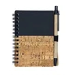 Kraft Wood Grain Spiral Notebook Kit | https://www.bestnamebadges.com