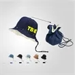 Foldable Jean Fabric Bucket Hat | https://www.bestnamebadges.com