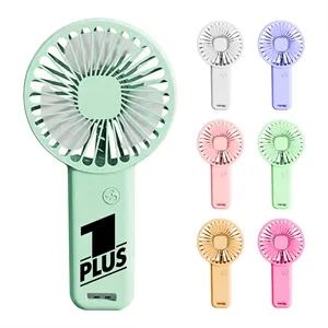 Plastic Mini Rechargeable Handheld Fan With Stand