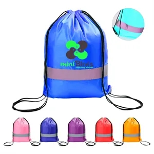 Reflective Strips Cinch Backpack