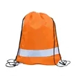 Reflective Strips Cinch Backpack | https://www.bestnamebadges.com