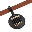 Round Leather Golf Tee Holder With Belt Buckle | https://www.bestnamebadges.com