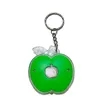 PVC Apple Keychain With LED Flashlight | https://www.bestnamebadges.com