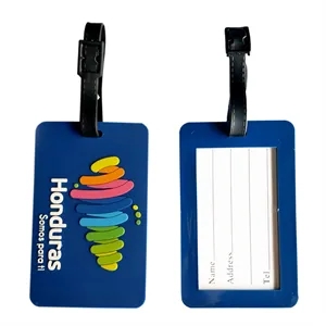Soft PVC Travel Luggage Tag With Name Card
