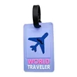 Soft PVC Travel Luggage Tag With Name Card | https://www.bestnamebadges.com
