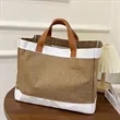 Jute Boat Tote Bag | https://www.bestnamebadges.com