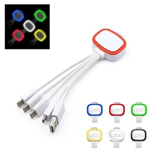 Light Up 5 In 1 Usb Charging Cable
