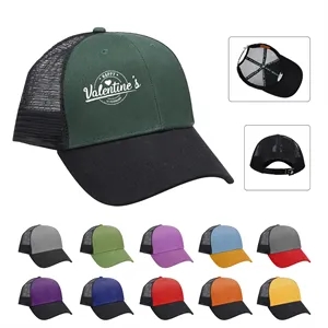 Cotton Mesh Back Cap