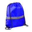 Reflective Strips Cinch Backpack | https://www.bestnamebadges.com