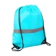 Reflective Strips Cinch Backpack | https://www.bestnamebadges.com