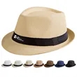 Nature Straw Fedora Hat | https://www.bestnamebadges.com