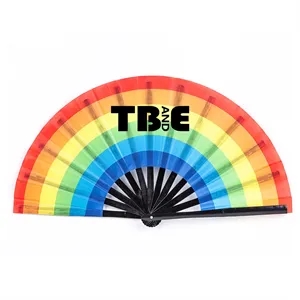 Rainbow Folding Fan