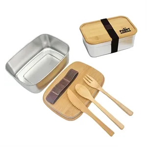 Bento Lunch Box With Bamboo Lid