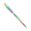 Slim Twisted Activated Metal Pen | https://www.bestnamebadges.com
