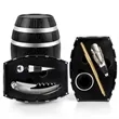 5 pieces Unique Barrel Shape Wine Acc Gift Set | https://www.bestnamebadges.com