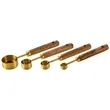 8Pcs Wood Handle Stainless Stee Measuring Cup And Spoon Set | https://www.bestnamebadges.com