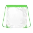 Clear Stadium Drawstring Backpack | https://www.bestnamebadges.com